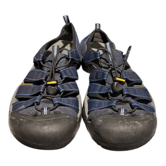 Keen Newport H2 Sandals Men\'s Size 8.5 Blue Grey Waterproof Closed Toe Bungee main image 5
